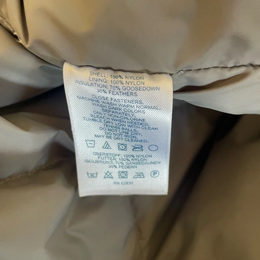 Lands' End XL Gray Puffer‎ Vest
